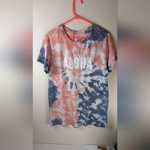 Women's Aloha tie dye tee